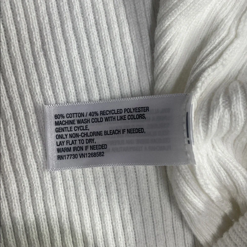 Ava & Viv Rib Knit White A-Line Midi Skirt Pull On Stretch Var Sizes | NWT - Picture 5 of 8